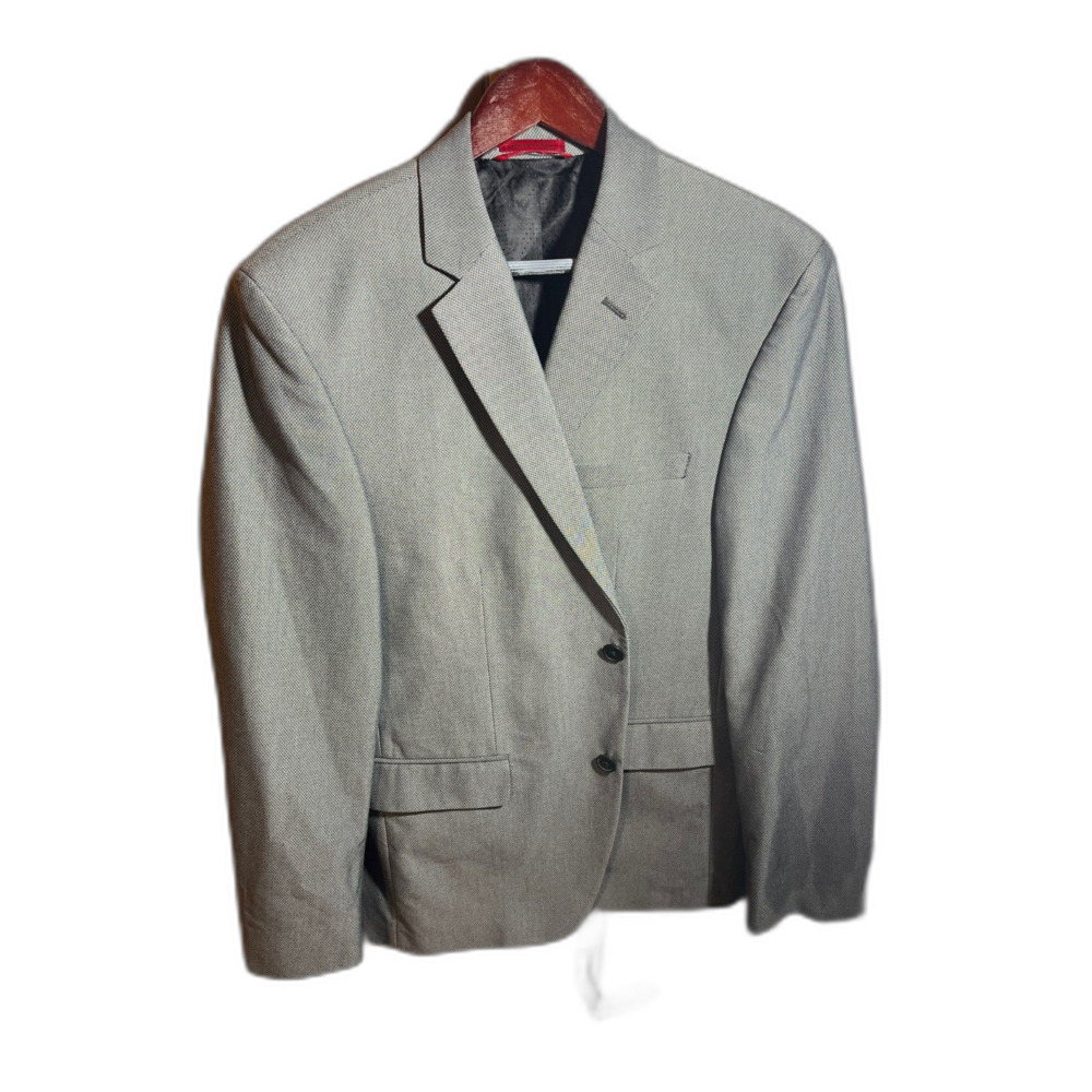 Alfani Slim Fit Suit Jacket Blazer Grey 2-Button Mens Size 40S Short Macy's